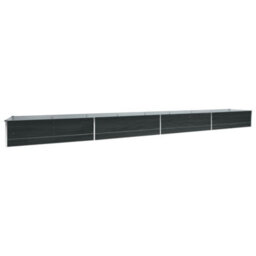 Berkfield Garden Raised Bed Galvanised Steel 600X80X45 Cm Anthracite - thumbnail 2