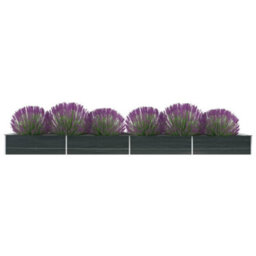 Berkfield Garden Raised Bed Galvanised Steel 600X80X45 Cm Anthracite - thumbnail 1