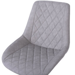 Beliani Desk Chair Maribel Faux Leather Light Grey - thumbnail 8