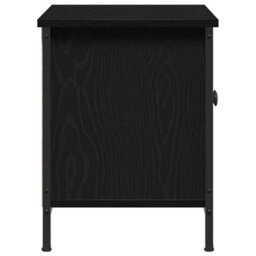 Berkfield Modern Black Oak Tv Stand Black Oak Particle Board, Metal 102 X 35 X 45 Cm - thumbnail 7