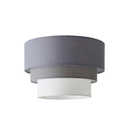 Valuelights Aztec 3 Tier Grey Fabric Ceiling Light Shade (D)30Cm - thumbnail 6