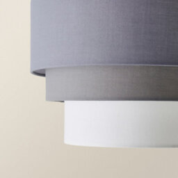 Valuelights Aztec 3 Tier Grey Fabric Ceiling Light Shade (D)30Cm - thumbnail 5