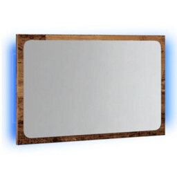 Berkfield Bathroom Mirror With Led Light Artisan Oak 60X8.5X38 Cm - thumbnail 3