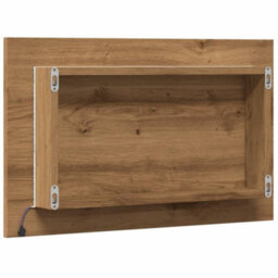 Berkfield Bathroom Mirror With Led Light Artisan Oak 60X8.5X38 Cm - thumbnail 8