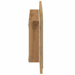 Berkfield Bathroom Mirror With Led Light Artisan Oak 60X8.5X38 Cm - thumbnail 7