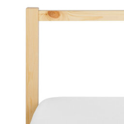 Beliani Light Pine Double Bed Frame 4Ft6 - Slatted Base, Modern Industrial Design - thumbnail 9
