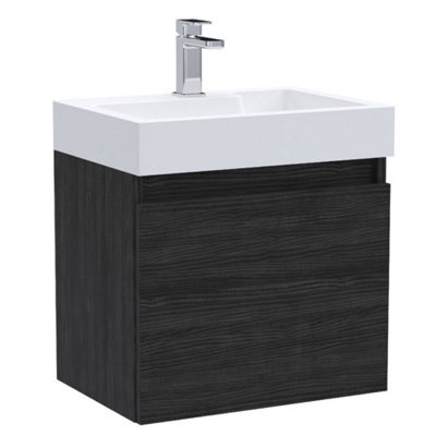 Dezine Severn 500mm Hacienda Black Wall Hung Vanity Unit - image 1
