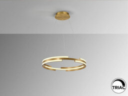 Luminosa Lighting Luminosa Ciclos Pendant Ceiling Light Gold Led 3000K - Uk Stock - thumbnail 3
