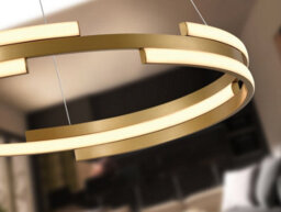 Luminosa Lighting Luminosa Ciclos Pendant Ceiling Light Gold Led 3000K - Uk Stock - thumbnail 2