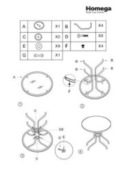 Urbn-Living Urbnliving 70Cm Height Round Black Metal & Decorative Glass Garden Patio Bistro Side Table Parasol Hole - thumbnail 5