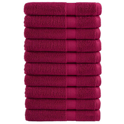 Berkfield Premium Towels Solund 10Pcs Bordeaux 100X200Cm 600Gsm - image 1