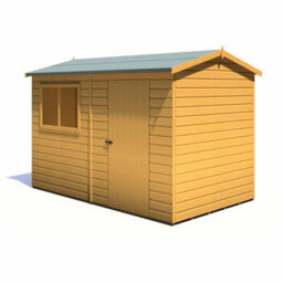 Shire Lewis 10 X 6 Feet Single Door Reverse Apex Style C Shed - L196.3 X W311.4 X H212.7 Cm - thumbnail 6