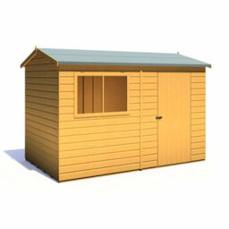 Shire Lewis 10 X 6 Feet Single Door Reverse Apex Style C Shed - L196.3 X W311.4 X H212.7 Cm - thumbnail 3