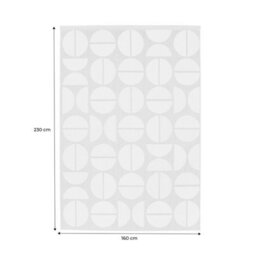 Sweeek - Megan 160X230Cm Beige Recycled Polyester Geometric Pattern Indoor/outdoor Rug - thumbnail 6