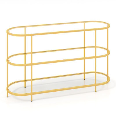 "Costway 3-Tier Tv Stand For Tvs Up To 65"" 140Cm Tv Console Table" - image 1