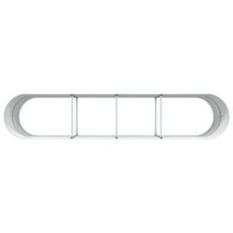Berkfield Modern Garden Raised Bed Green 400 X 80 X 81 Cm Steel - thumbnail 8