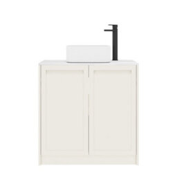 Royal Bathrooms Royal Bathroom Elmore 800mm Classic White Freestanding Countertop Bathroom Vanity Unit 2 Door With Elena Basin - thumbnail 7