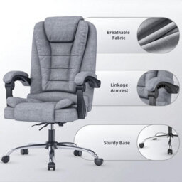 Onemill Executive Office Chair With Footrest,computer Chair With Tilt Function For Home Office Working - thumbnail 7