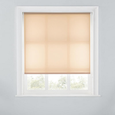 A.unique Home Premium Trimmable Daylight Roller Window Blind - Light Filtering Fabric - 4Ft - Mocha - 120Cm (W) X 170Cm (L) - image 1