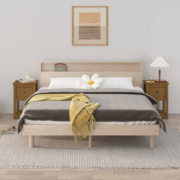 Berkfield Bedside Cabinets 2 Pcs Honey Brown 40X35X61.5Cm Solid Wood Pine
