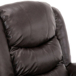 More4Homes Seattle Electric Single Motor Rise Recliner Armchair Sofa Home Lounge Bonded Leather Chair (Brown) - thumbnail 5