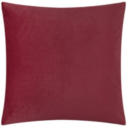 Paoletti Evoke Cut Velvet Feather Filled Cushion, Burgundy, 55 X 55Cm - thumbnail 2
