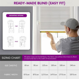 Furnished Day And Night Roller Blinds - Dark Grey Striped Roller Shades For Windows And Doors (W)155Cm (L)210Cm - thumbnail 5