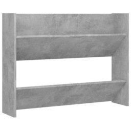 Vidaxl Wall Shoe Cabinet Concrete Grey 80X18X60 Cm Engineered Wood - thumbnail 2