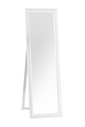 Orsina Full Length White Floor Standing Mirror, Bevelled Edges Bathroom Mirror, Stable Design Large Tall Mirror - thumbnail 2