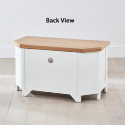 The Furniture Market Cheshire White Painted Corner Tv Unit Up To 50 Tv Size - thumbnail 7