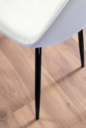 Furniturebox Seattle Scandi Inspired Glass And Black Metal Leg Square Dining Table & 4 Blue Pesaro Velvet Silver Leg Chairs - thumbnail 9