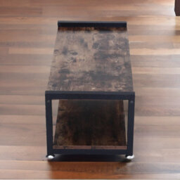 Rafaelo Mobilia 2 Tier Industrial Rustic 80Cm Tv Stand Unit - thumbnail 6