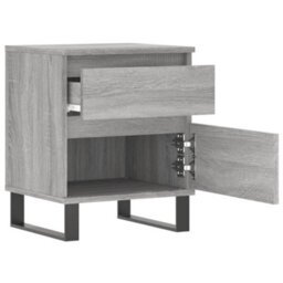 Berkfield Bedside Cabinets 2 Pcs Grey Sonoma 40X35X50 Cm Engineered Wood - thumbnail 7