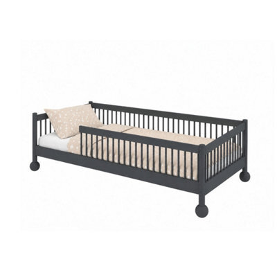Arte Star Graphite 90 X 200Cm European Single Bed - Foam/bonnell Mattress Included - image 1