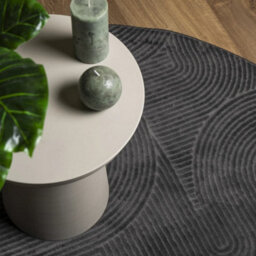 Walplus Rug Iza Short Pile Scandinavian Look Anthracite 200 Cm - thumbnail 7