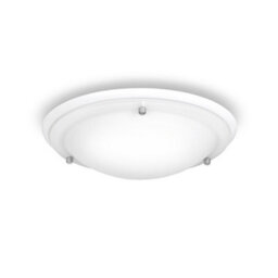 Valuelights Round Matte White Opal Glass Ip44 Bathroom Flush Ceiling Light & Warm Led Bulb - thumbnail 5