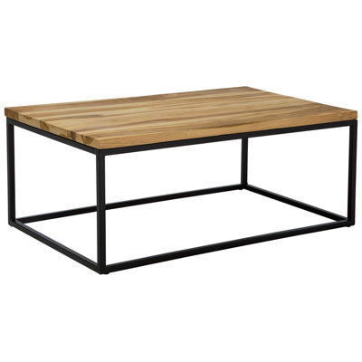 Beliani Coffee Table Provo Teak Wood Brown - image 1