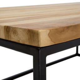 Beliani Coffee Table Provo Teak Wood Brown - thumbnail 6