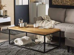 Beliani Coffee Table Provo Teak Wood Brown - thumbnail 2