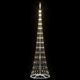 Vidaxl Led Christmas Tree With Stand Warm White 70 X 70 X 250 Cm Metal - thumbnail 5
