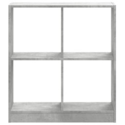 Berkfield Bookcase Concrete Grey 68.5X32X75 Cm Engineered Wood - thumbnail 4