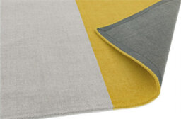 Mustard Geometric Handmade Luxurious Modern Wool Rug Easy To Clean Living Room And Bedroom-200Cm X 300Cm - thumbnail 3