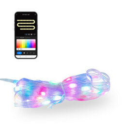 Valuelights 10M Smart Rgbic Led Fairy Strings Lights, Ip65 Waterproof, Wifi Garden Lights With App Control And Music Sync