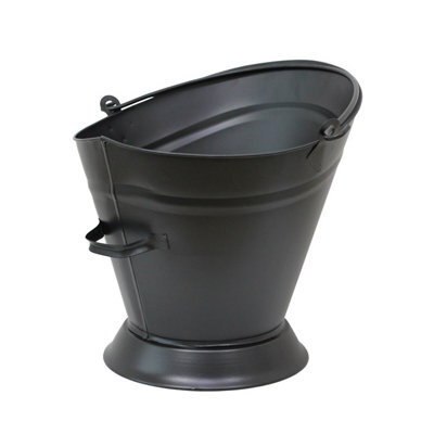 Slemcka Traditional Black Fire Bucket (H)390mm (D)420mm