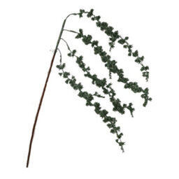 Samuel Alexander 96Cm Green Glitter Frosted Mini Leaf Wispy Christmas Stem Decoration - thumbnail 8