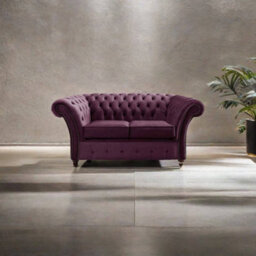 Chesterfield Beaumont 2 Seater Sofa Malta Boysenberry Purple 01 - thumbnail 2