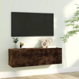 Walplus Tv Wall Cabinet Smoked Oak 100X30X30 Cm Engineered Wood - thumbnail 1