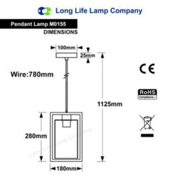 Long Life Lamps Company Vintage Antique Brass Box Lantern Ceiling Pendant Light M0155 - thumbnail 2