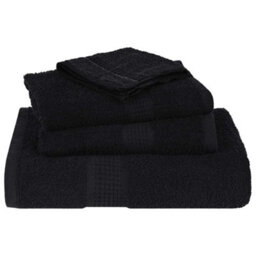 Walplus Guest Towels 10 Pcs Black 30X50 Cm 360 Gsm 100% Cotton - thumbnail 4