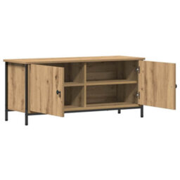 Berkfield Stylish Tv Stand - Artisan Oak Artisan Oak Engineered Wood 102 X 35 X 45 Cm - thumbnail 5